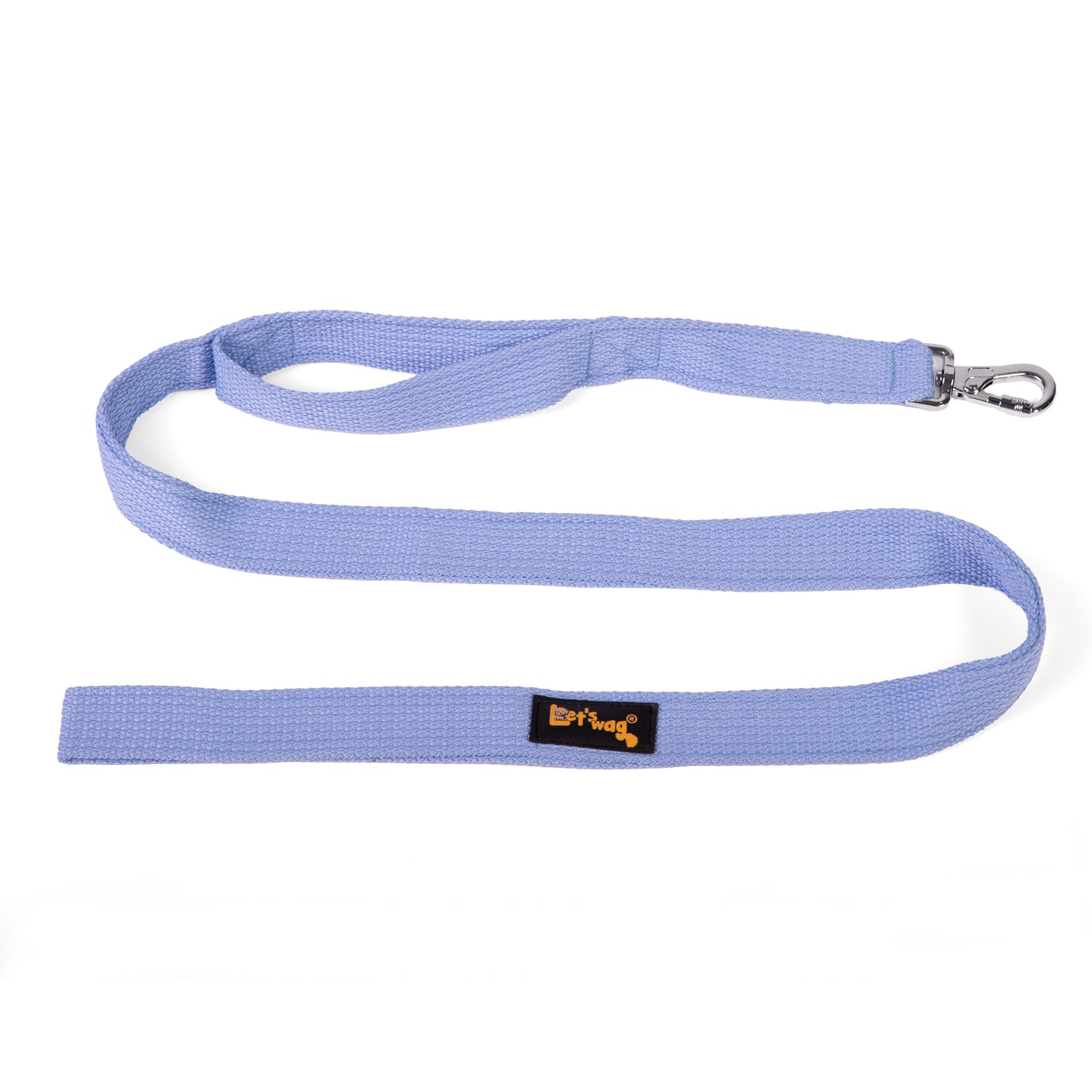 Double Handle Premium Fabric Leash – Sky Blue