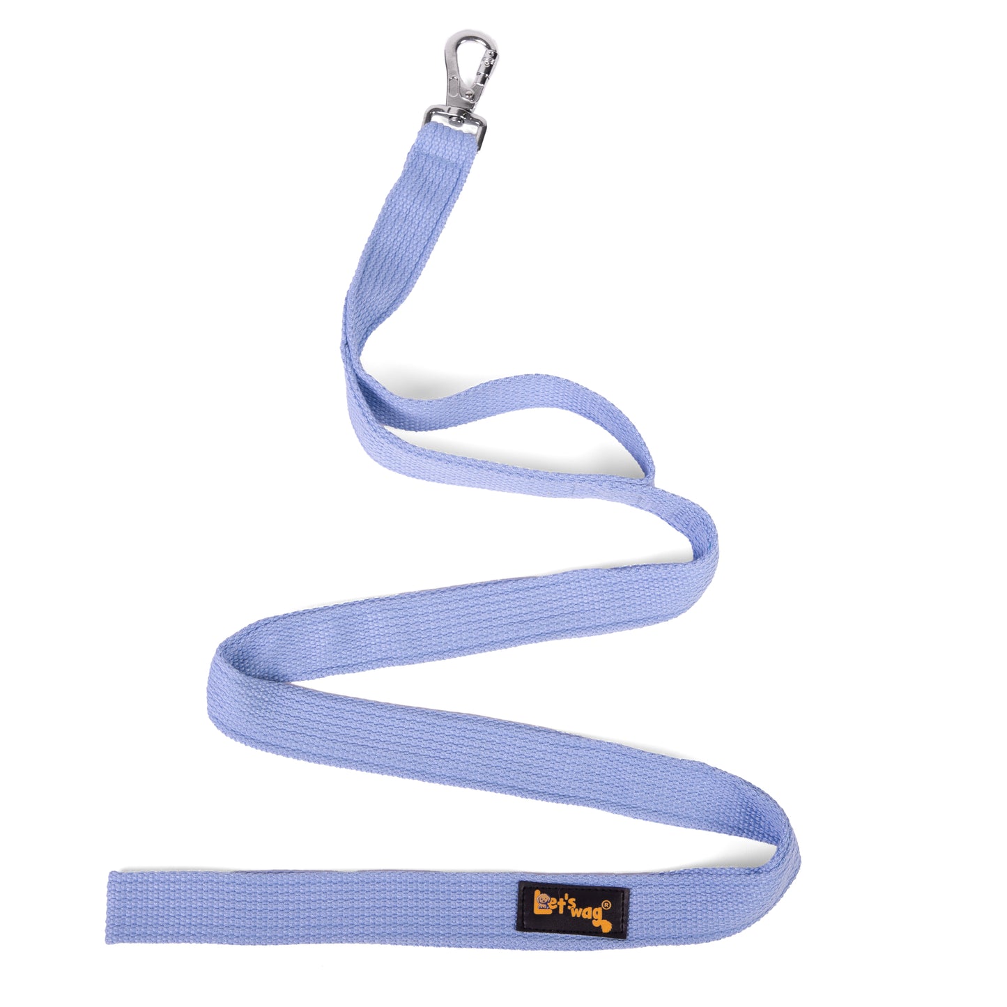 Double Handle Premium Fabric Leash – Sky Blue