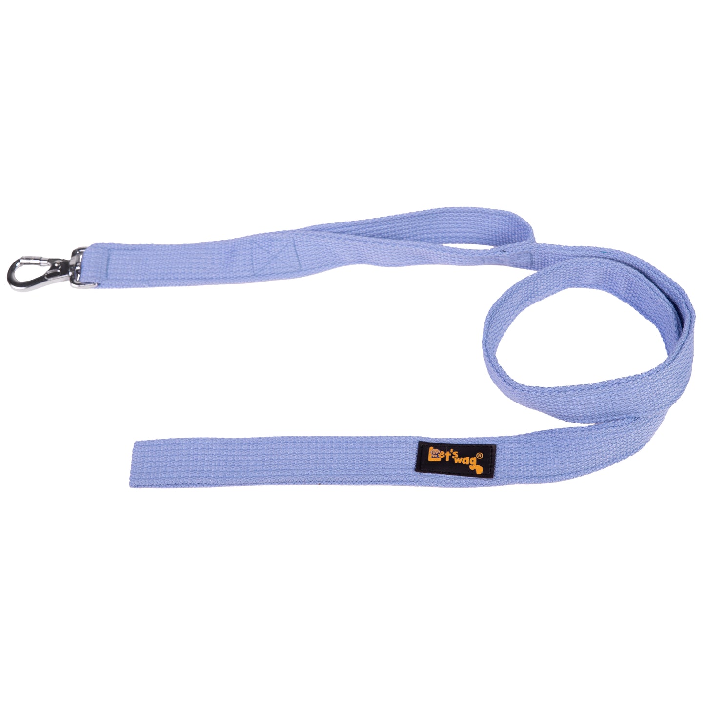 Double Handle Premium Fabric Leash – Sky Blue