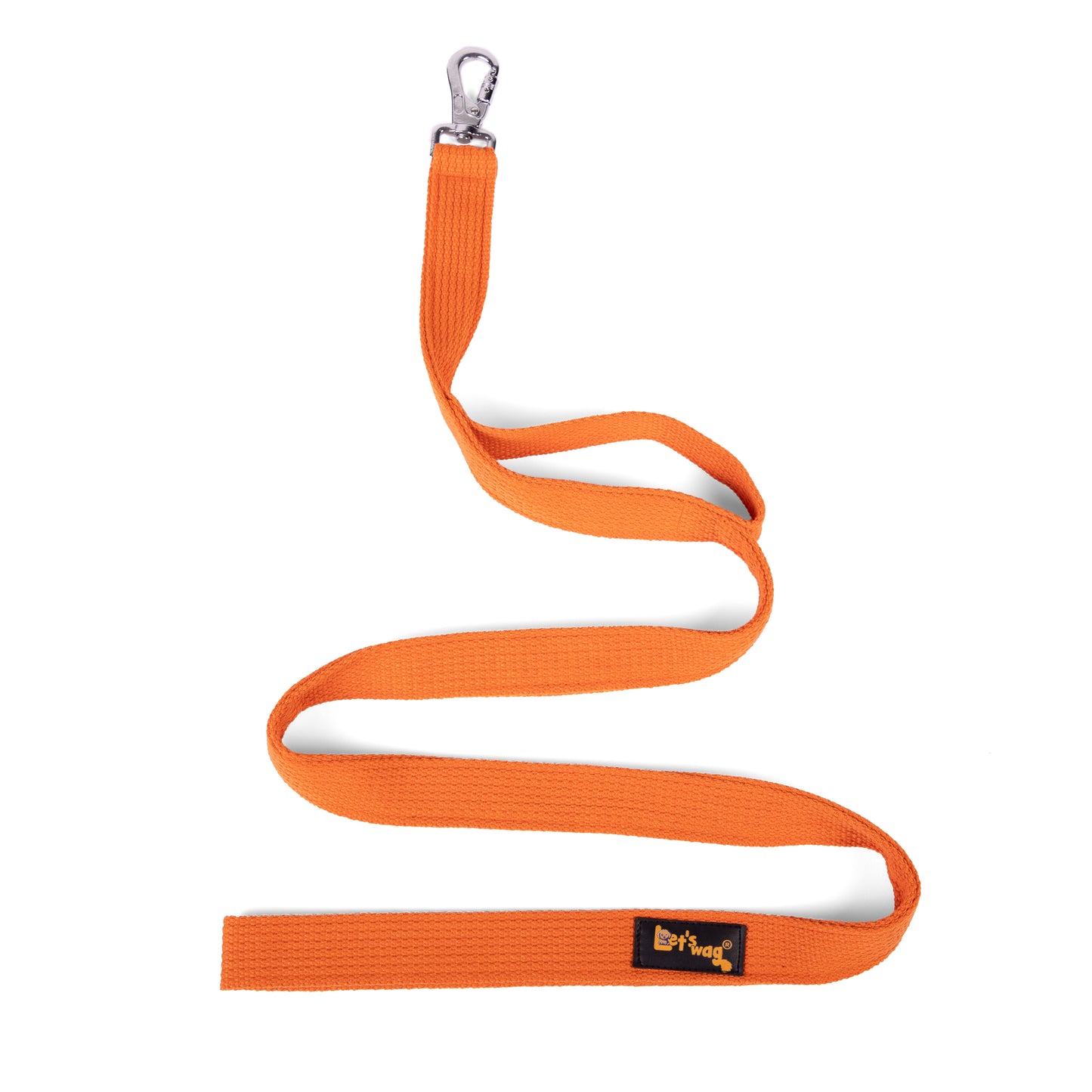 Double Handle Fabric Leash – Orange