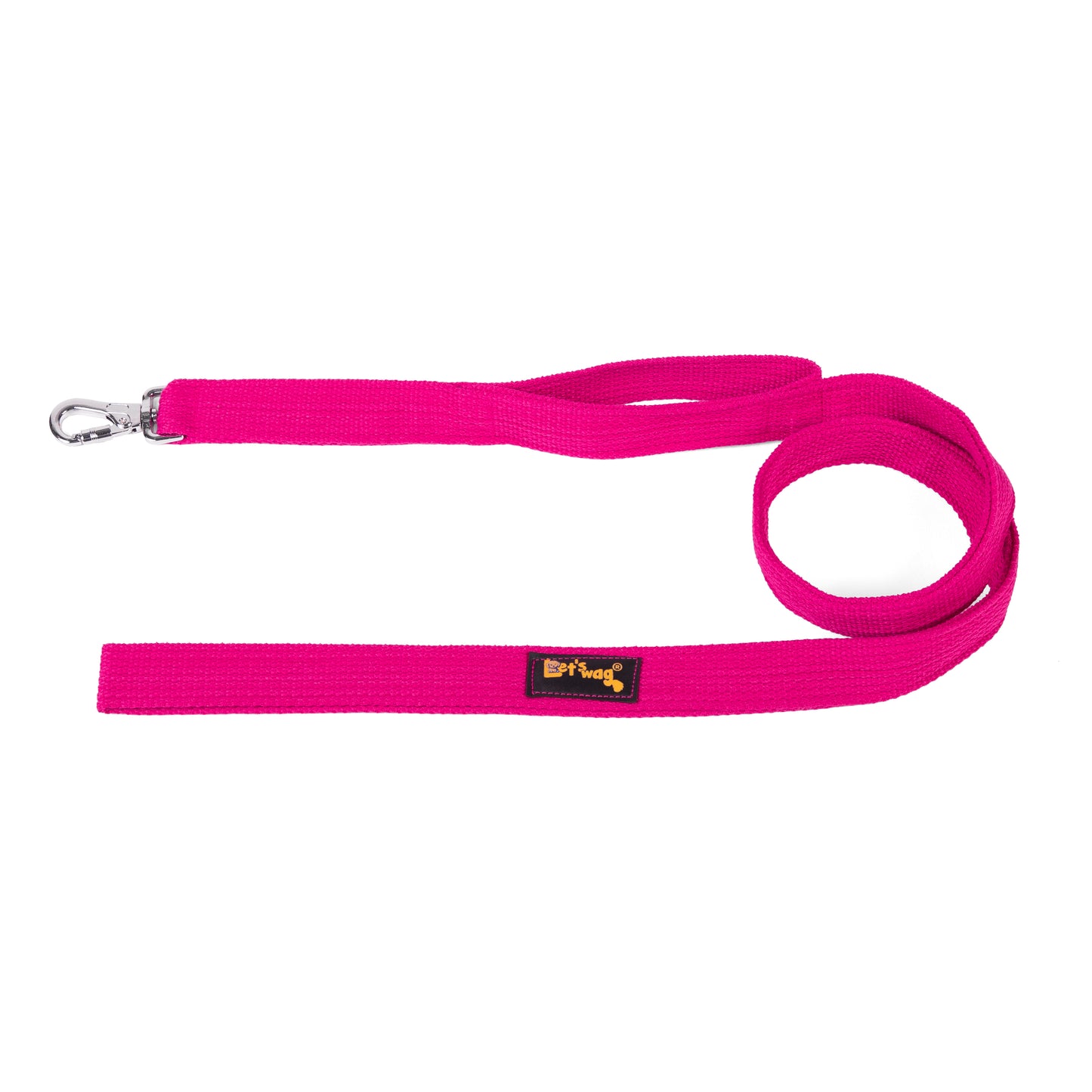 Double Handle Fabric Leash – Pink