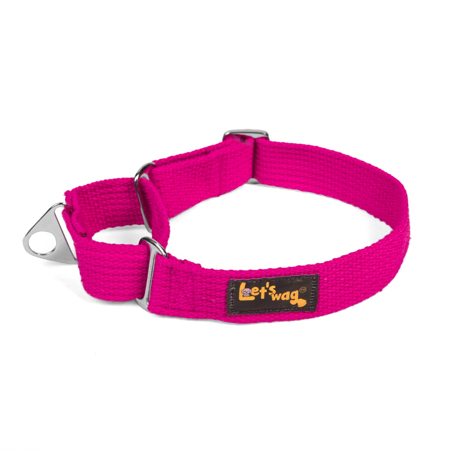 Premium Fabric Martingale Collar – Pink