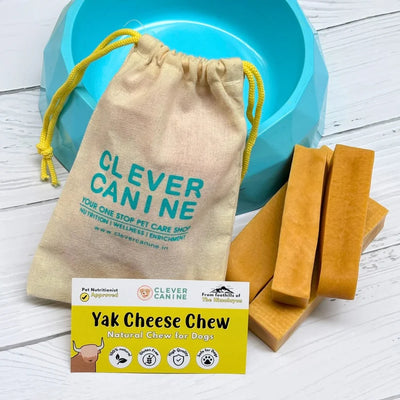 Clever Canine Yak Cheese Chew for Dogs - XS size, Pack of 3