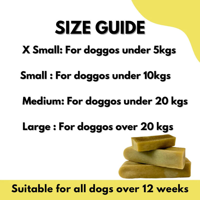 Clever Canine Yak Cheese Chew for Dogs - XS size, Pack of 3