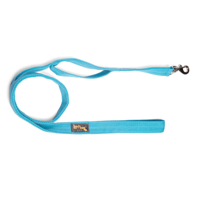 Double Handle Fabric Leash – Cobalt Blue