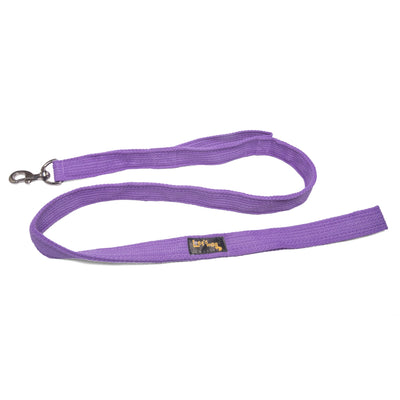 Double Handle Fabric Leash – Purple