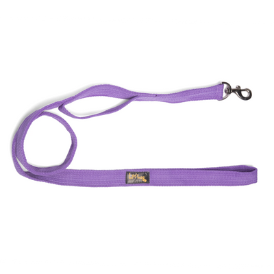 Double Handle Fabric Leash – Purple