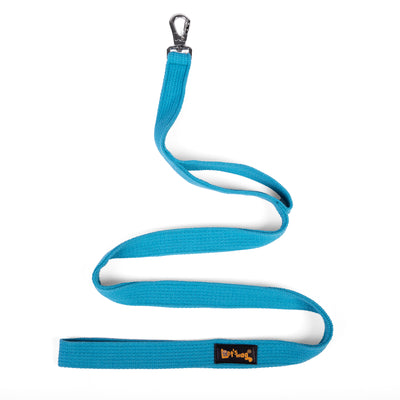 Double Handle Fabric Leash – Cobalt Blue