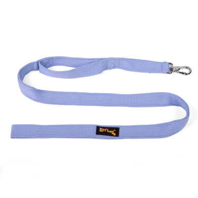 Double Handle Premium Fabric Leash – Sky Blue