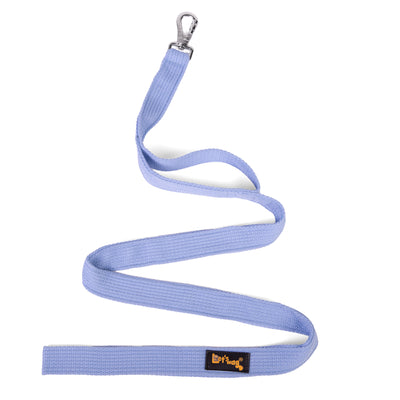 Double Handle Premium Fabric Leash – Sky Blue