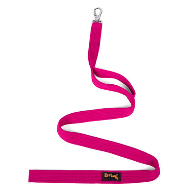 Double Handle Fabric Leash – Pink