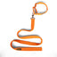 Single Handle Fabric Leash – Orange