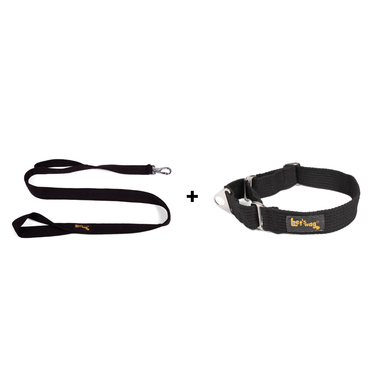 Double Handle Leash + Martingale Fabric Collar