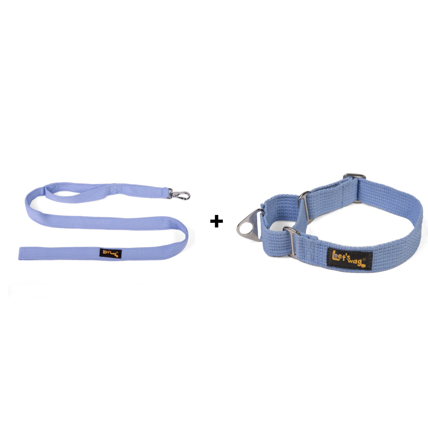 Double Handle Leash + Martingale Fabric Collar