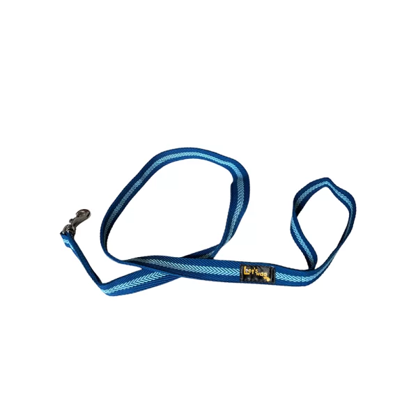 Fabric Leash Single Handle Dark _ Light Blue